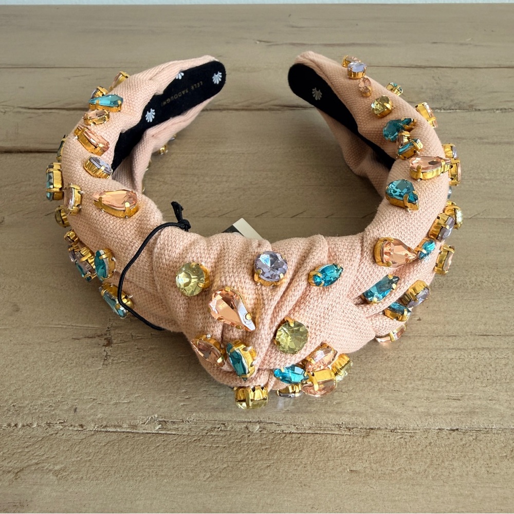 Lele Sadoughi Pastel Garden Candy Jeweled Embellished Knotted Headband